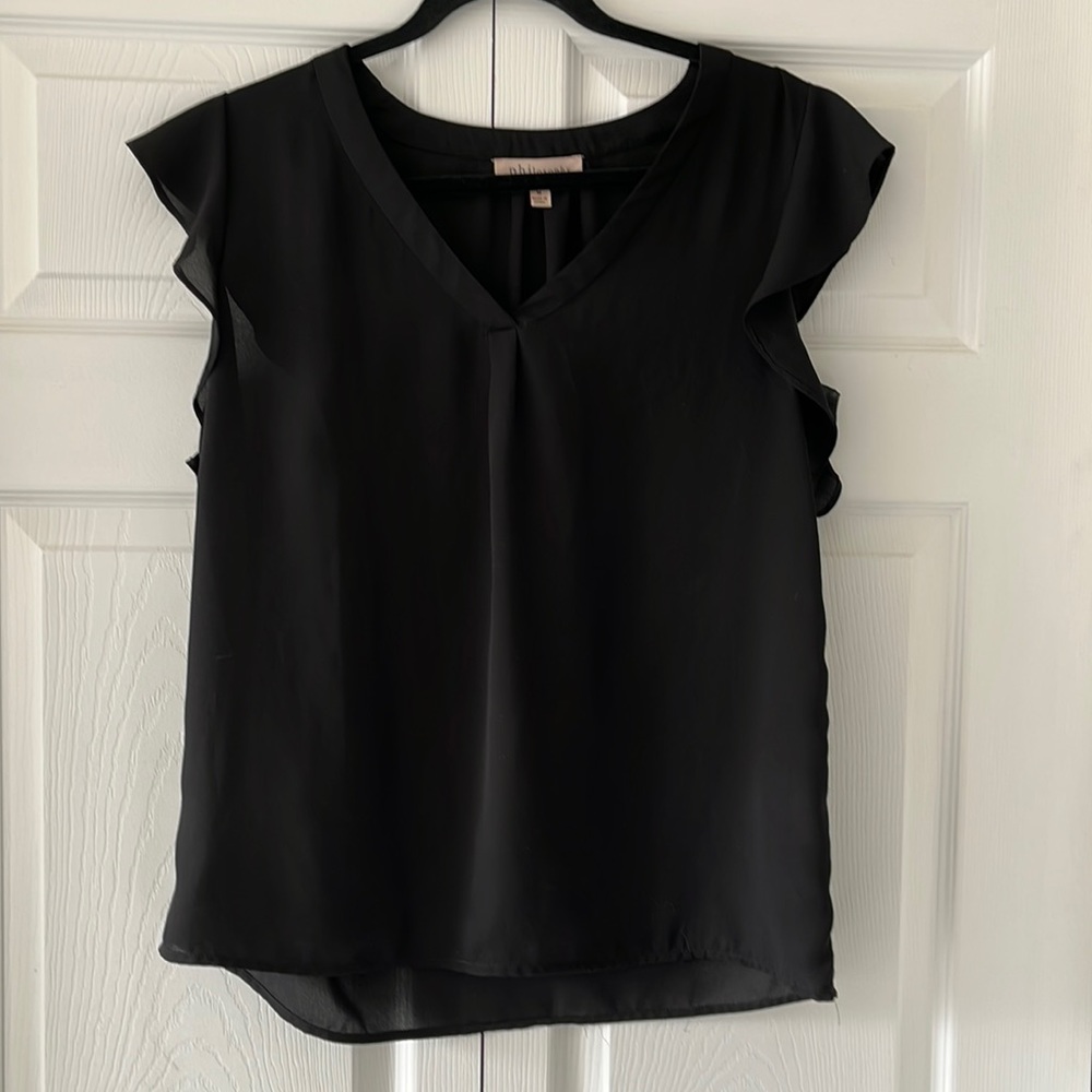Philosophy capped sleeve blouse